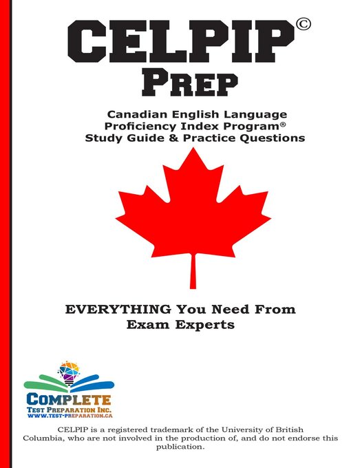 Title details for CELPIP Prep by Complete Test Preparation Inc. - Wait list
